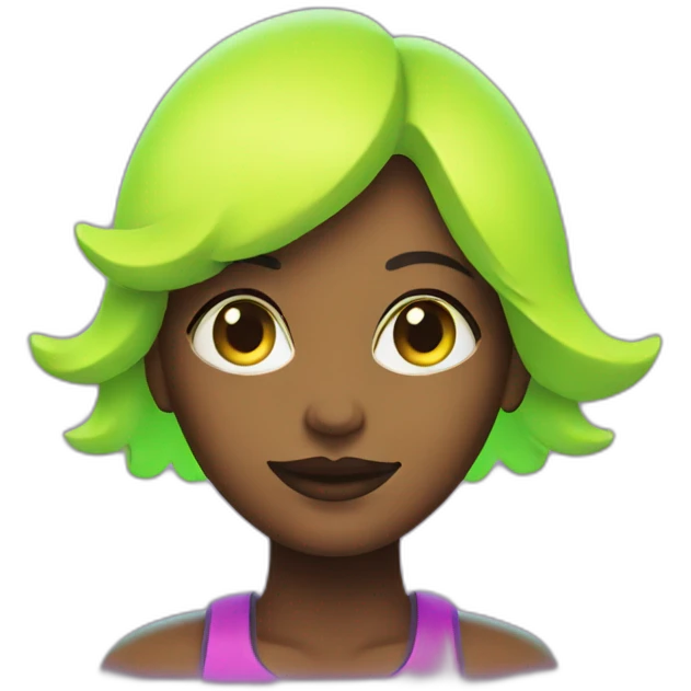 neon woman emoji