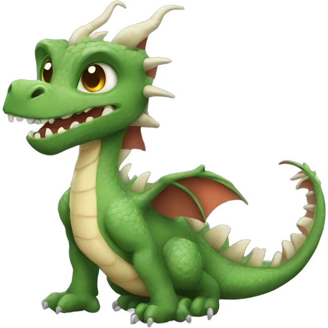 tabaluga dragon cute emoji