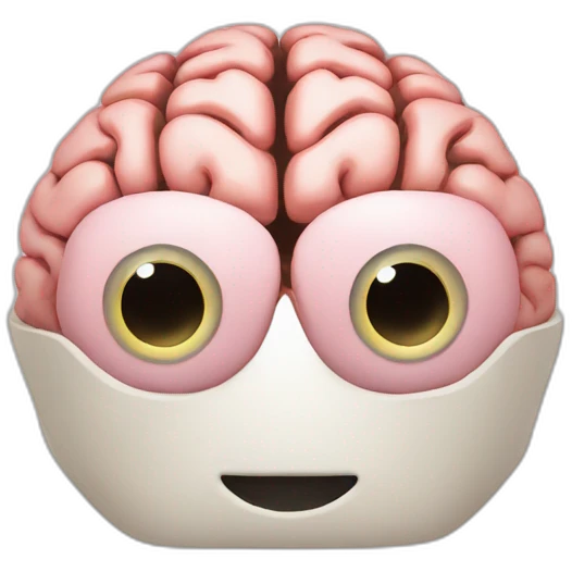 Brain with aperture emoji