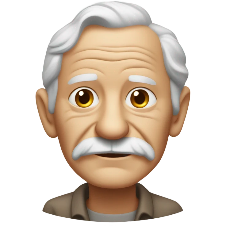 Old man shaking with sugar emoji
