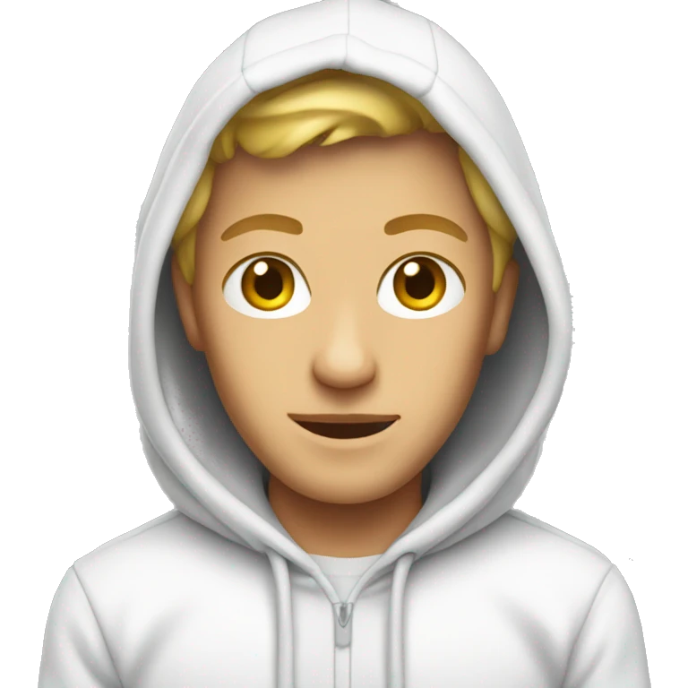 White hoodie emoji