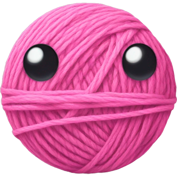 pink ball of yarn emoji