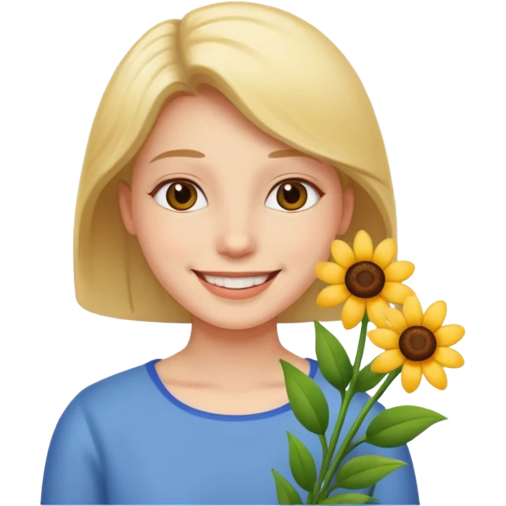 flower-bearing person emoji