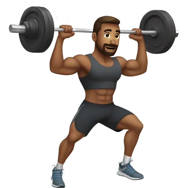 A man doing workout  emoji