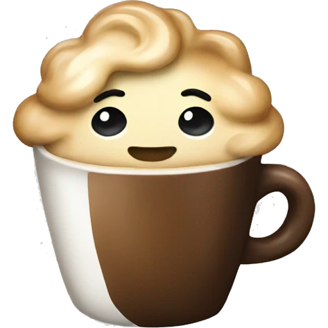 Coffee with bow emoji