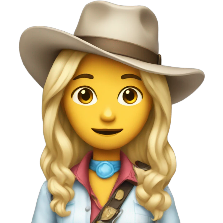 Alice wearing cowboy hat  emoji