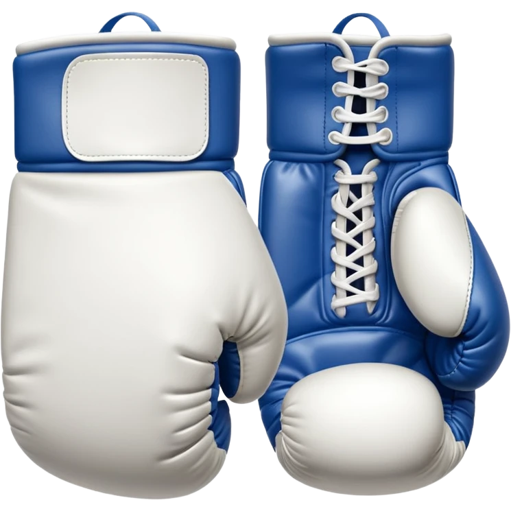 Plain White boxing gloves emoji  emoji