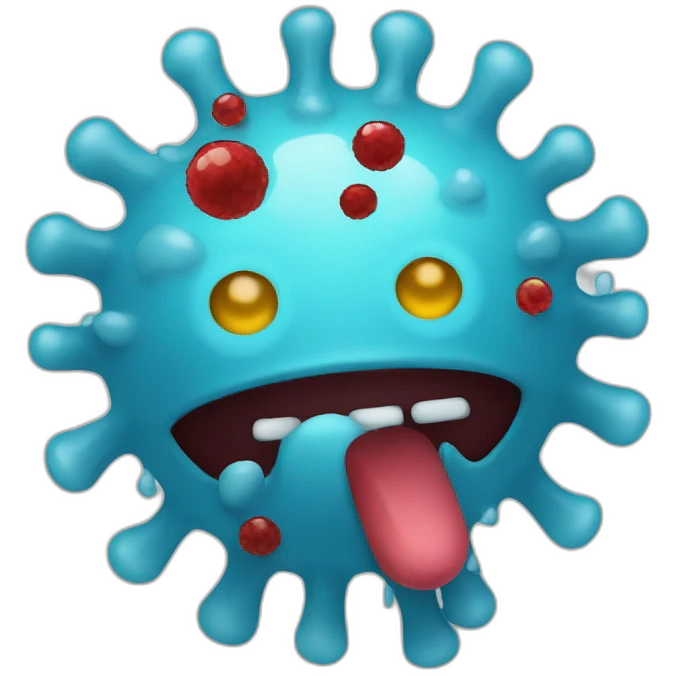 flu virus emoji