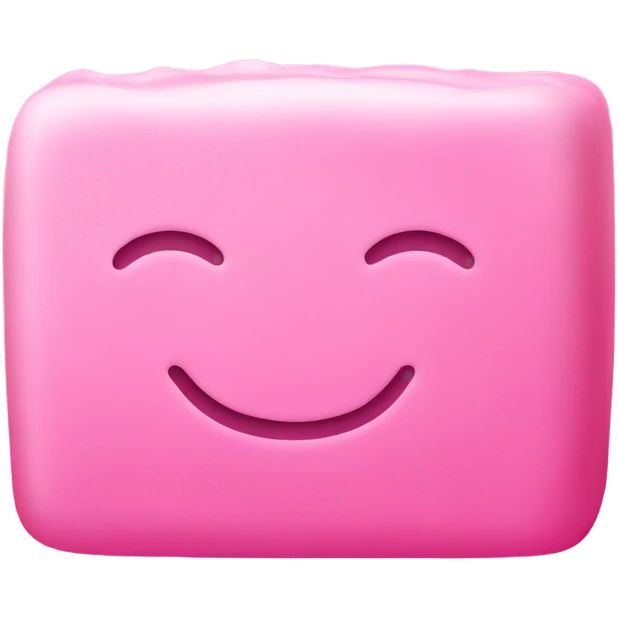 pink soap emoji