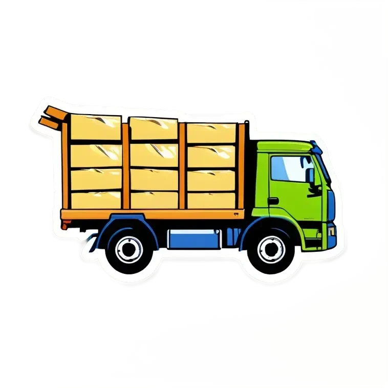 lkw mit holzbeladen rod emoji