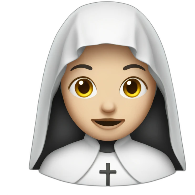 The horror nun emoji