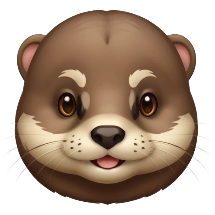 a cute otter face emoji