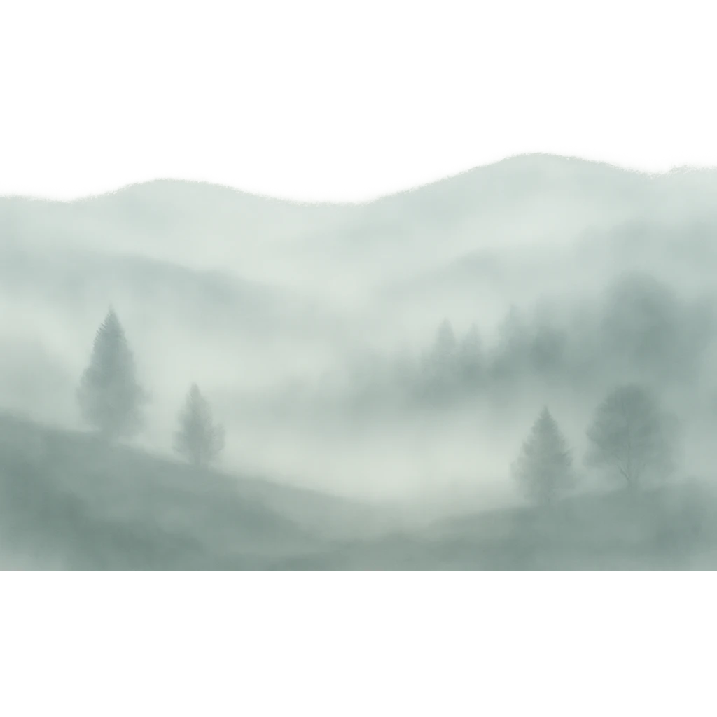 A foggy landscape emoji