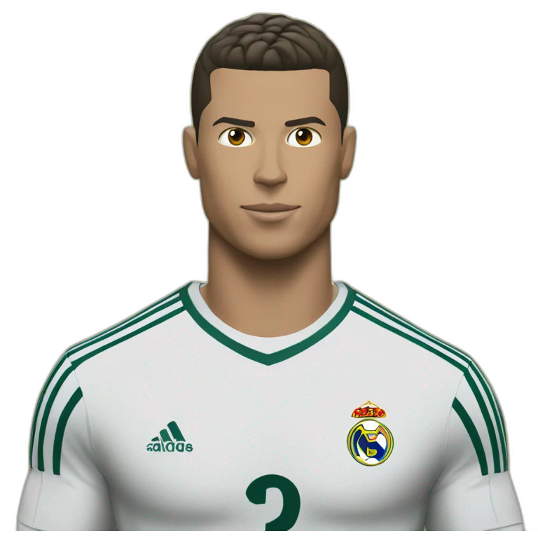 Ronaldo qui tir un ballon emoji
