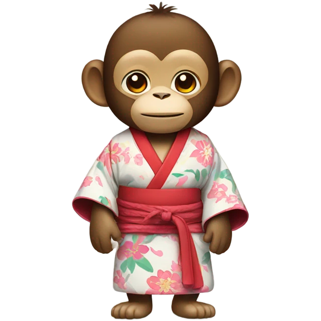 Monkey in Kimono emoji