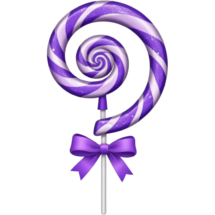 glitter cian and purple lolipop emoji