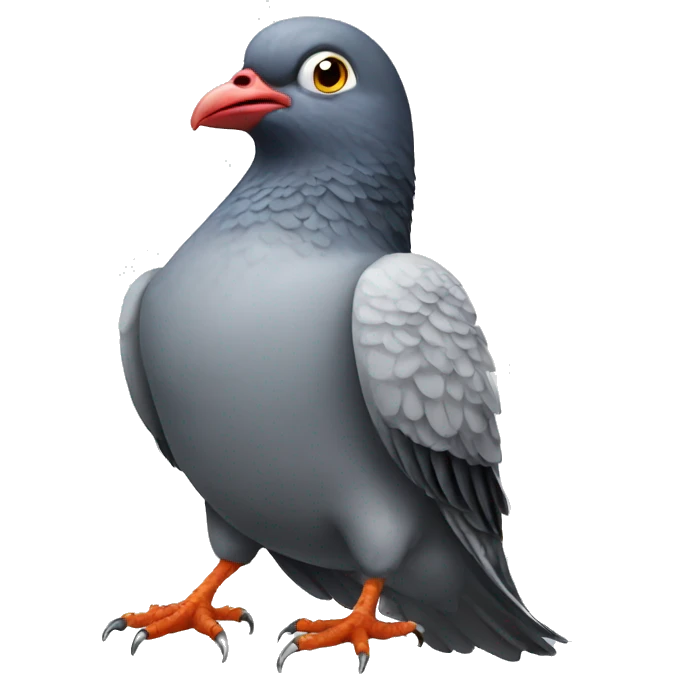 very angry pigeon emoji