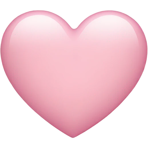  Light pink heart  emoji