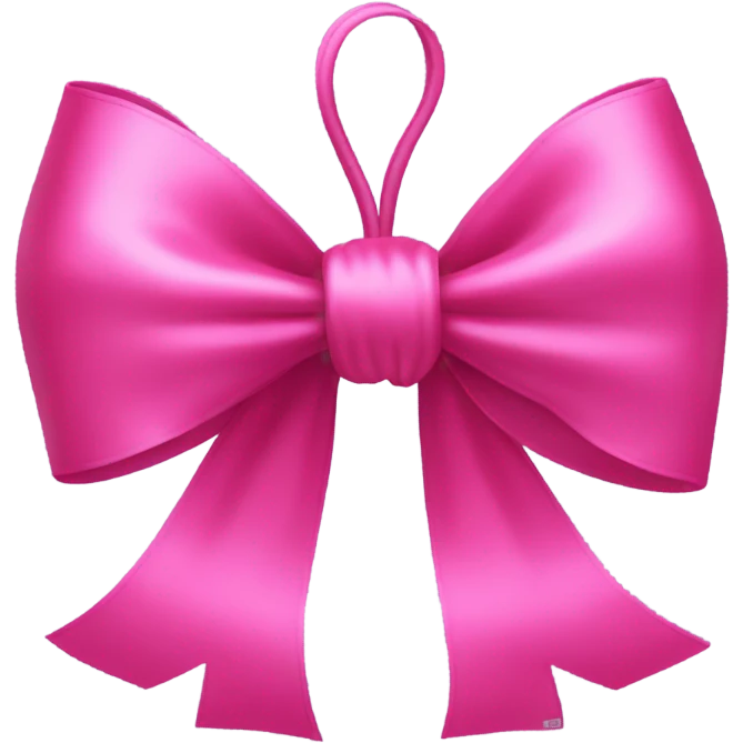 Pink bow emoji