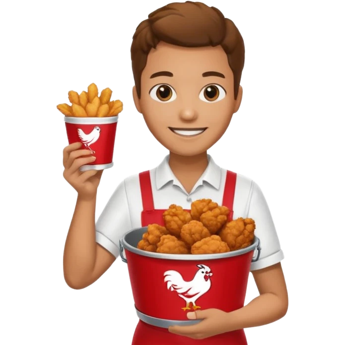 A KFC with 🥹 this for the face emoji