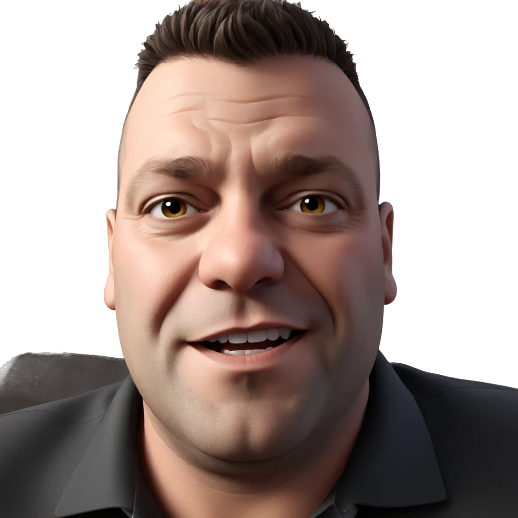 realistic solo portrait of male emoji