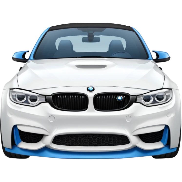 BMW M3 MOST WANTED WHİTE BLUE emoji