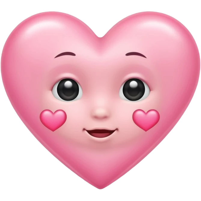 Baby pink heart  emoji