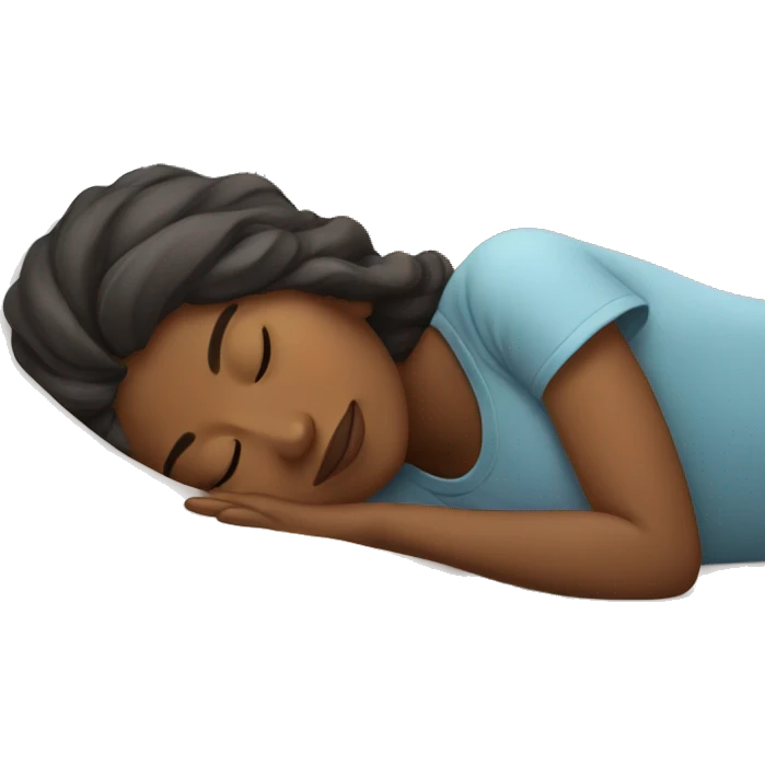 Girl sleeping chill emoji