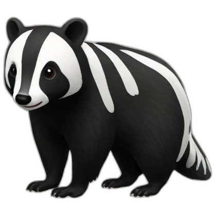 black badger emoji