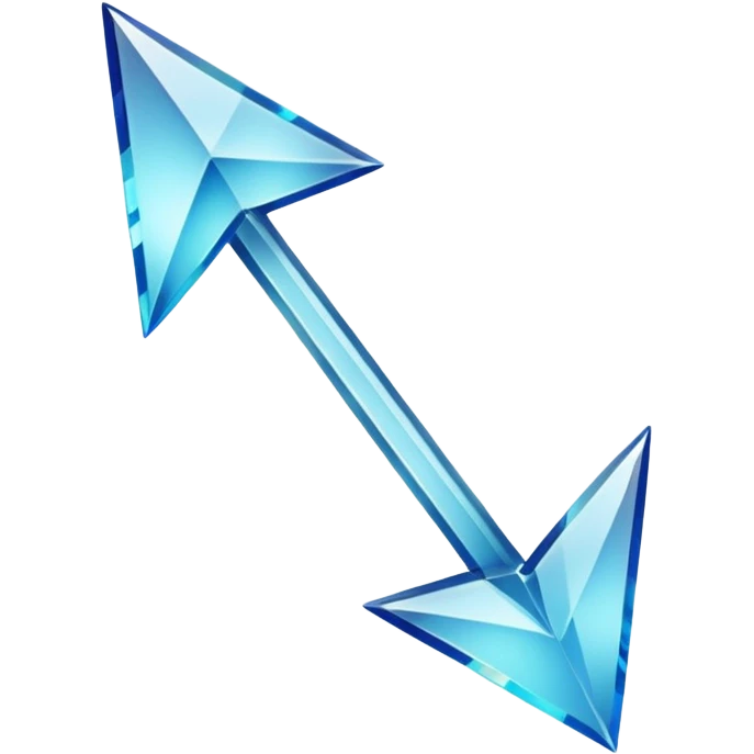 An upward arrow in the form of a crystal, with the caption "top" underneath it emoji
