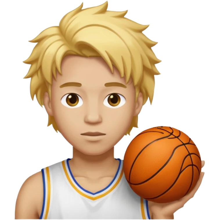 basketball player with gold hair emoji