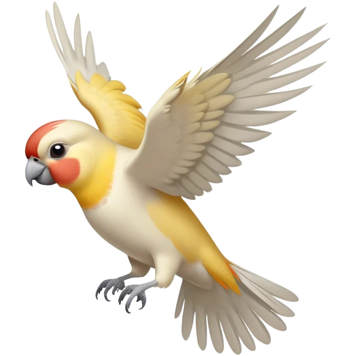 cockatiel flying emoji