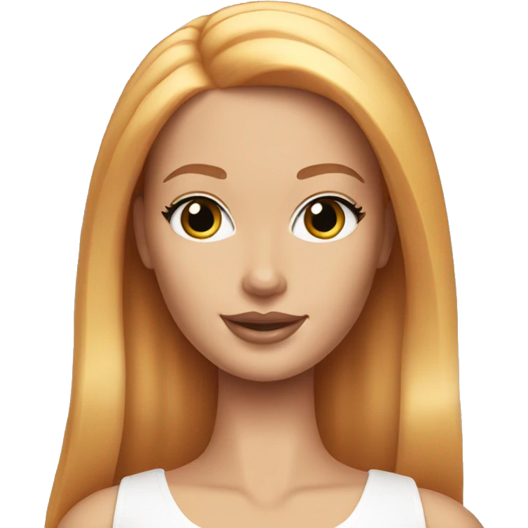 White Barbie ginger emoji