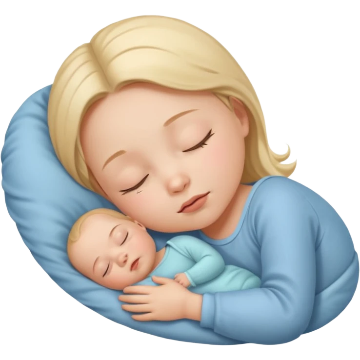 Baby girl sleeping  emoji