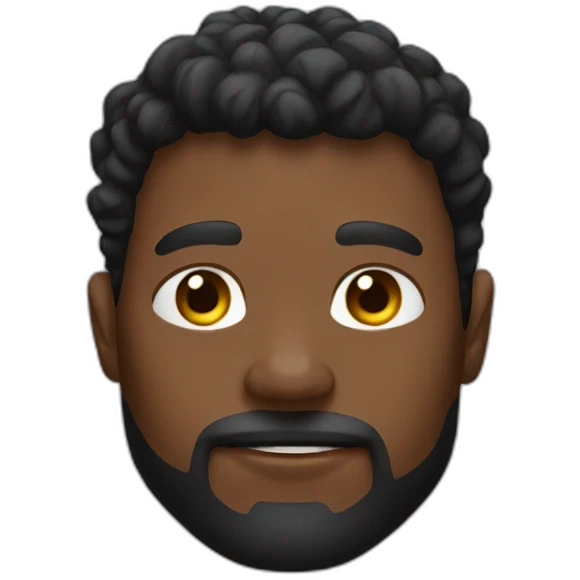 Afroamericano musculado emoji