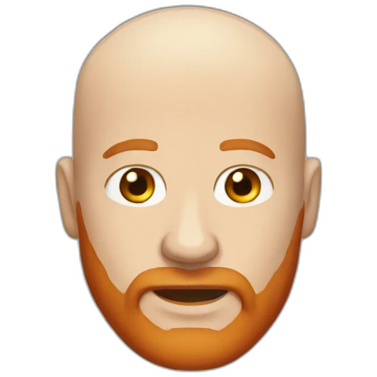 bald white man with red beard emoji