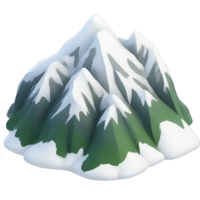 Snow capped mountains emoji