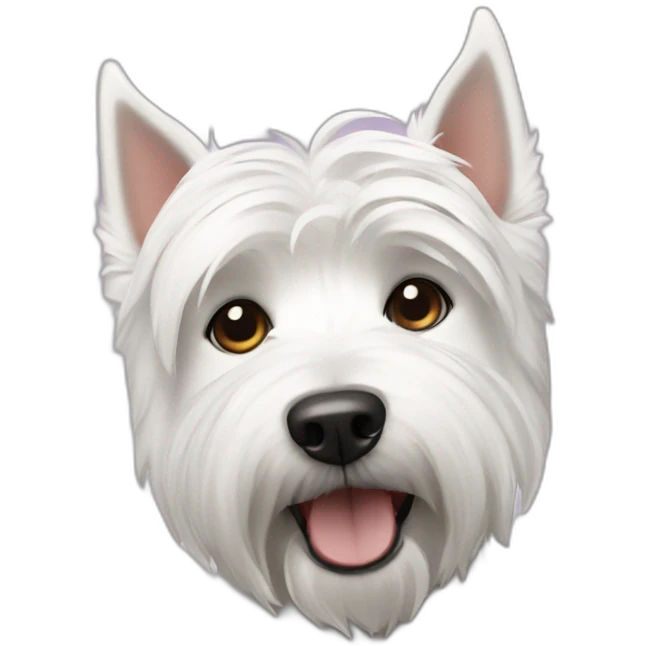 Westie dog emoji