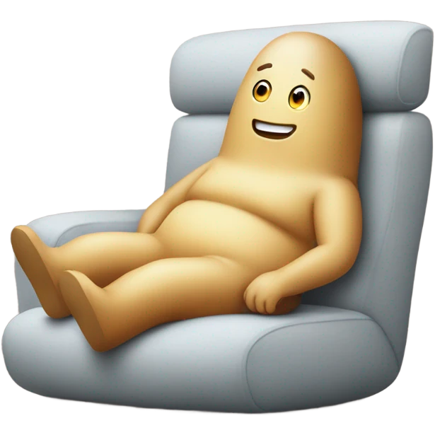 Human potato on couch emoji
