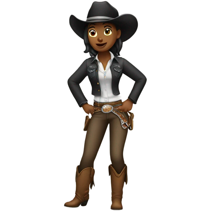 Cowgirl dancing  emoji
