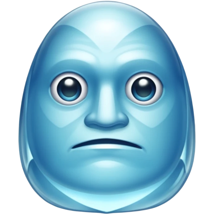 Un golem de crystal et pierre emoji