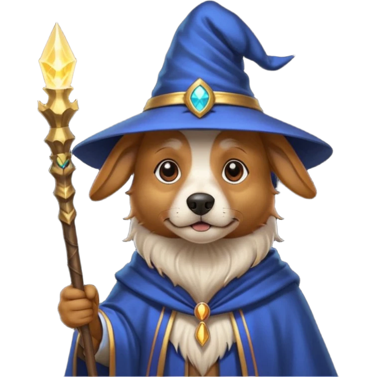 Dog wizard emoji
