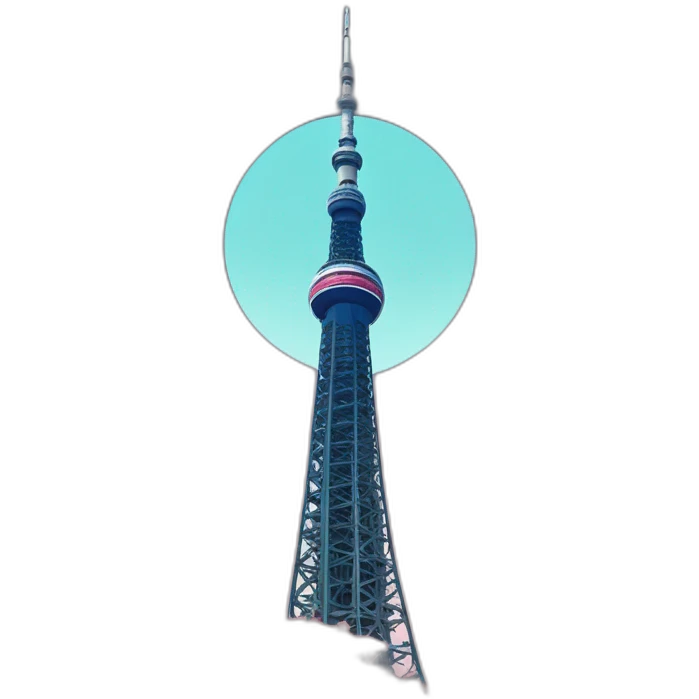 Tokyo Sky Tree original color without the moon emoji
