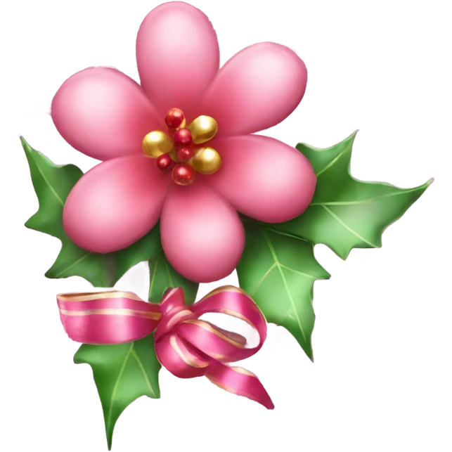 Sparkling Christmas Eve flowers emoji