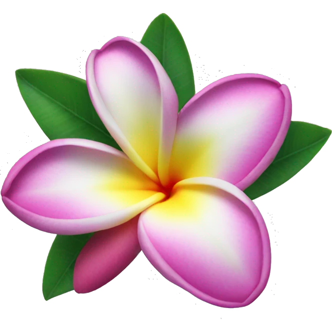 Plumeria flower emoji