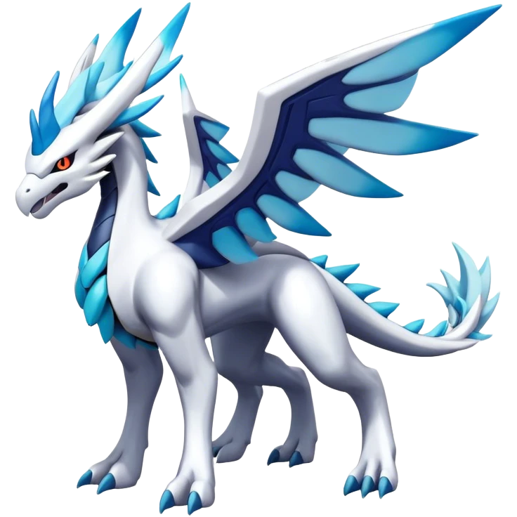 Kyurem-reshiram-dialga-suicune-hybrid, full body emoji
