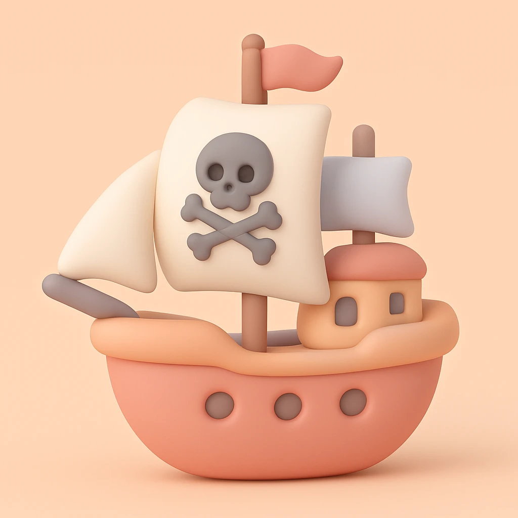 pirate ship emoji