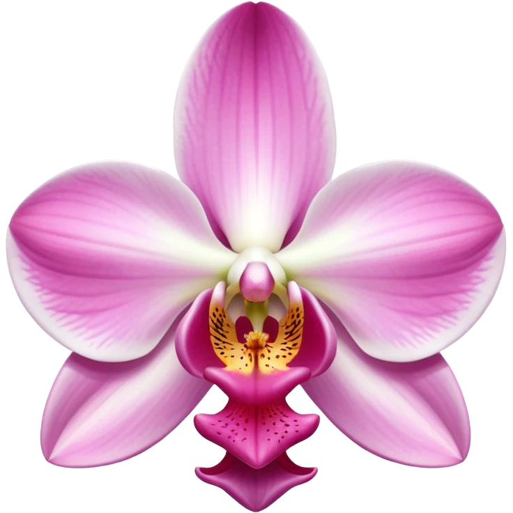 exquisite-phalaenopsis-moth-orchid-with-pure-white-petals-and-subtle-pink-center emoji