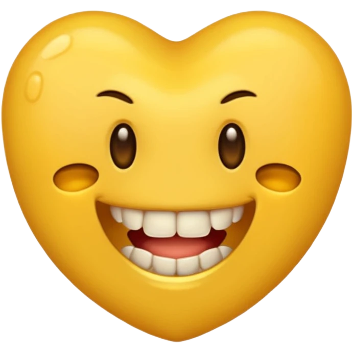Un emoji normal qui rit avec des dents cassées emoji