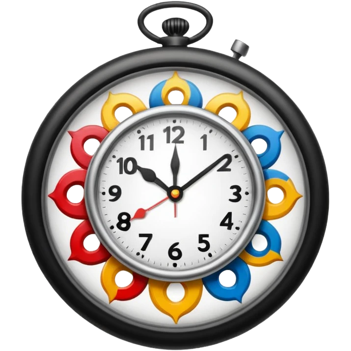 Clock getting a tattoo emoji